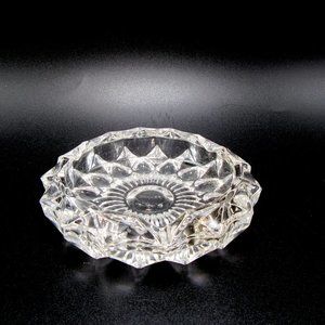 Small cut glass crystal ashtray - Made in France